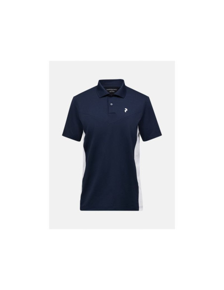 Koszulka męska peak performance m swift polo kolor granatowy