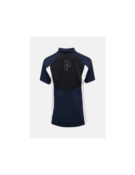 Koszulka męska peak performance m swift polo kolor granatowy