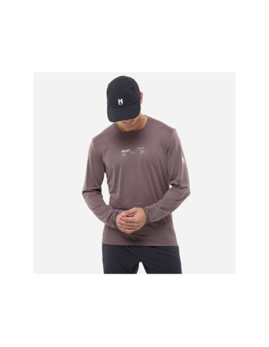 Koszulka męska millet intense ts ls m fioletowa śliwkowa