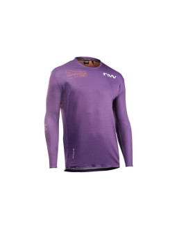 Koszulka rowerowa northwave edge 2 jersey ls fioletowy