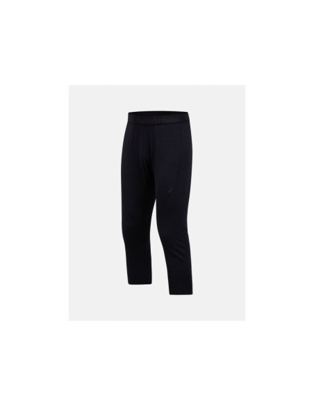 Spodnie termiczne peak performance magic 3/4 long johns wool-blend baselayer men czarny