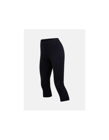Spodnie termiczne peak performance magic 3/4 short johns wool-blend baselayer women czarny