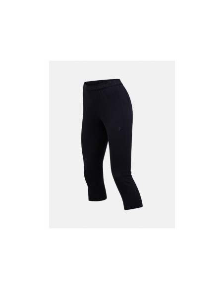 Spodnie termiczne peak performance magic 3/4 short johns wool-blend baselayer women czarny