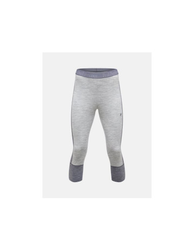 Spodnie termiczne peak performance magic 3/4 short johns wool-blend baselayer women szary