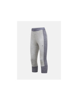 Spodnie termiczne peak performance magic 3/4 short johns wool-blend baselayer women szary 2
