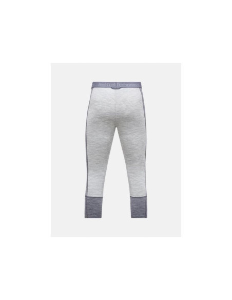 Spodnie termiczne peak performance magic 3/4 short johns wool-blend baselayer women szary