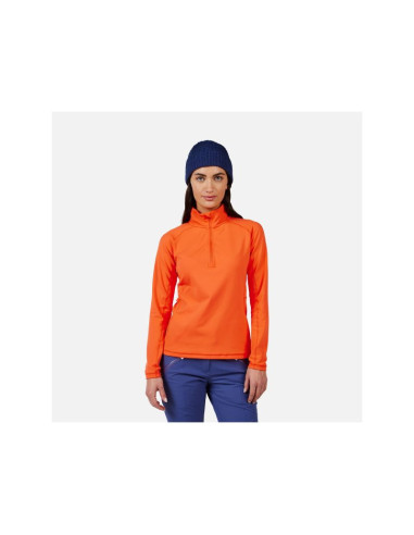 Bluza damska rossignol w mid layer stretch hz pomarańczowy