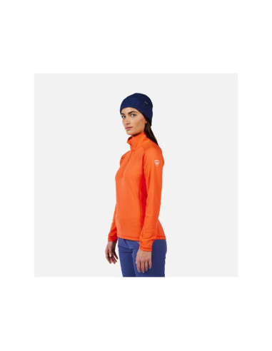 Bluza damska rossignol w mid layer stretch hz pomarańczowy