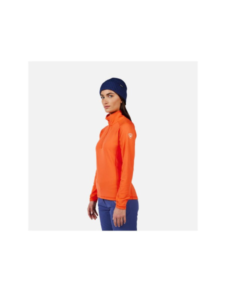 Bluza damska rossignol w mid layer stretch hz pomarańczowy