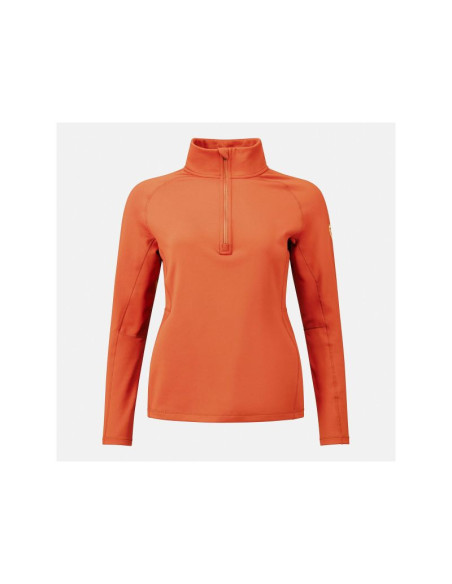 Bluza damska rossignol w mid layer stretch hz pomarańczowy