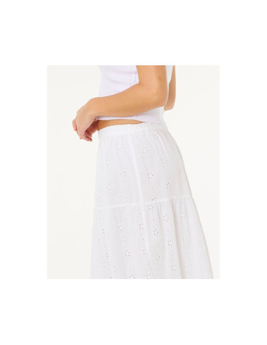 Spódnica damska rip curl oasis broderie maxi skirt biała