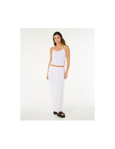 Spódnica damska rip curl oasis broderie maxi skirt biała