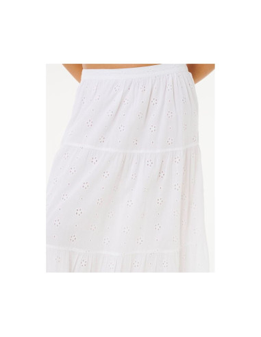 Spódnica damska rip curl oasis broderie maxi skirt biała