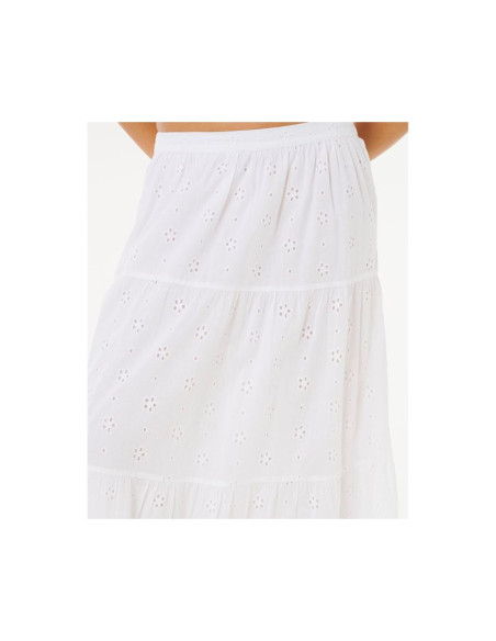 Spódnica damska rip curl oasis broderie maxi skirt biała