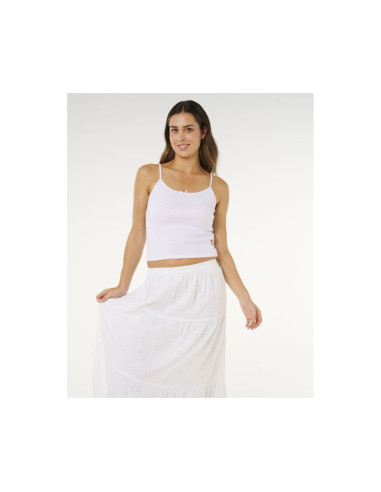 Spódnica damska rip curl oasis broderie maxi skirt biała