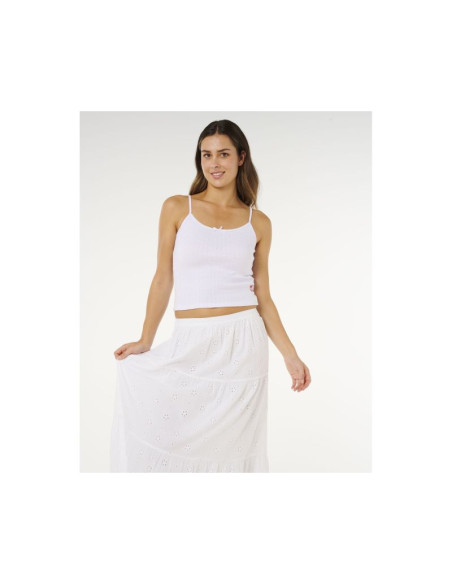 Spódnica damska rip curl oasis broderie maxi skirt biała