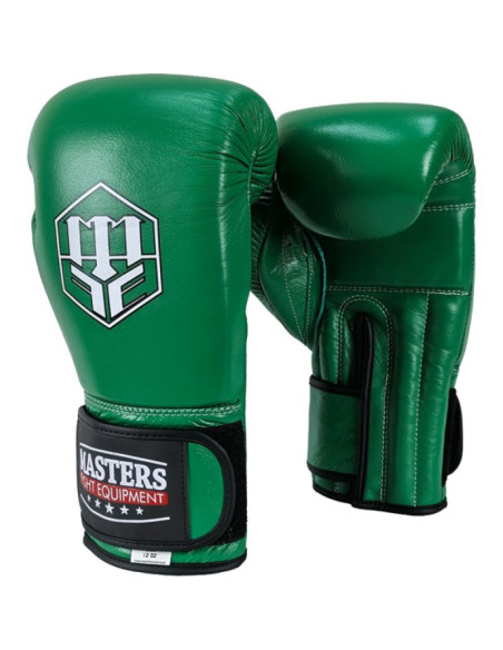 Rękawice bokserskie skórzane rbt-greenstrike 12 oz zielone