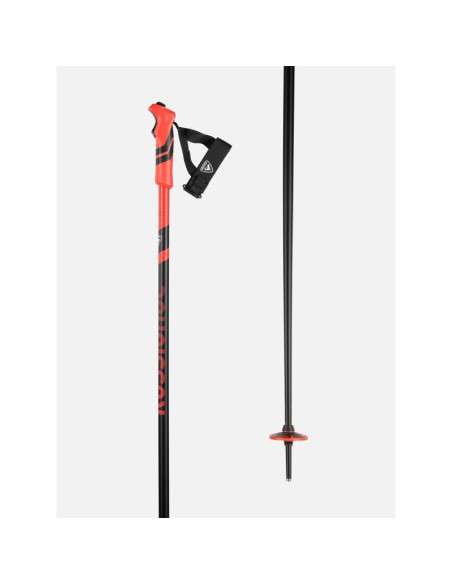 Kije narciarskie rossignol tactic clip black red czarny