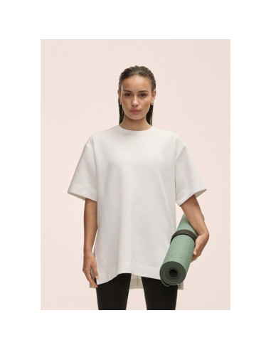 Koszulka damska casall aria oversize tee biały - m