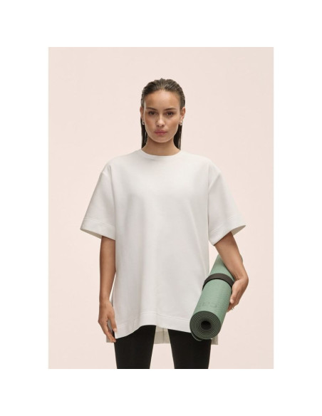 Koszulka damska casall aria oversize tee biały - m