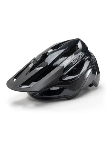Kask rowerowy rockbros lk-99 na rower górski z regulowanym daszkiem i zapięciem magnetycznym 58-62 cm - czarny