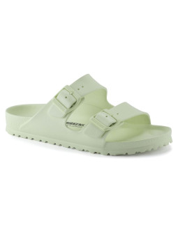 Klapki męskie birkenstock arizona essentials eva regular faded lime na szeroką stopę piankowe (1024571)