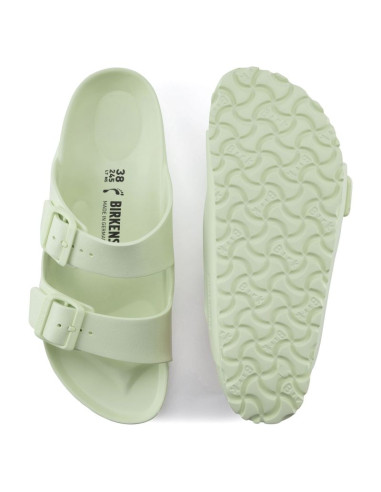Klapki męskie birkenstock arizona essentials eva regular faded lime na szeroką stopę piankowe (1024571)