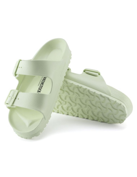 Klapki męskie birkenstock arizona essentials eva regular faded lime na szeroką stopę piankowe (1024571)