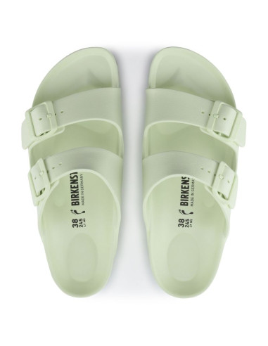 Klapki męskie birkenstock arizona essentials eva regular faded lime na szeroką stopę piankowe (1024571)