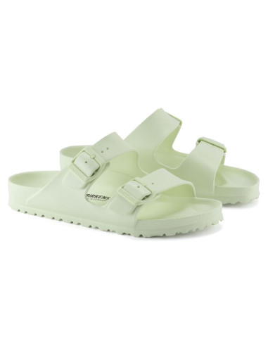 Klapki męskie birkenstock arizona essentials eva regular faded lime na szeroką stopę piankowe (1024571)