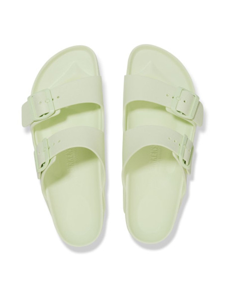 Klapki męskie birkenstock arizona essentials eva regular faded lime na szeroką stopę piankowe (1024571)
