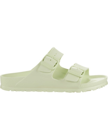 Klapki męskie birkenstock arizona essentials eva regular faded lime na szeroką stopę piankowe (1024571)
