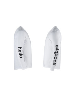 Koszulka rowerowa northwave bomb hello goodbye jersey l/s biała 2