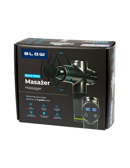 Blow pistolet do masażu masażer wave 5000 black