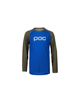 Koszulka rowerowa poc y's essential mtb ls jersey niebiesko zielony