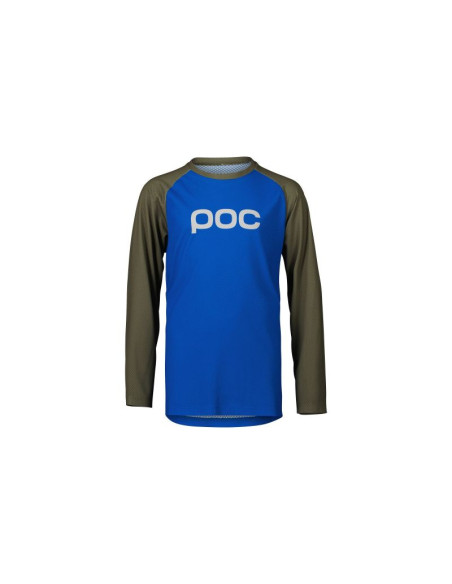 Koszulka rowerowa poc y's essential mtb ls jersey niebiesko zielony