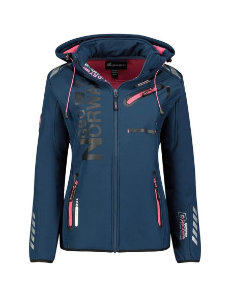 Kurtka softshell geographical norway (wu4009f/gn navy/f.-pink)