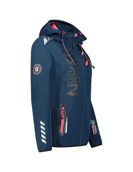 Kurtka softshell geographical norway (wu4009f/gn navy/f.-pink)