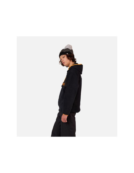 Bluza dziecięca rossignol jr all track anorak fleece czarna