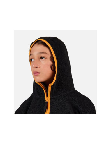 Bluza dziecięca rossignol jr all track anorak fleece czarna