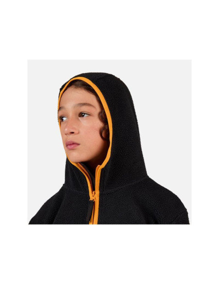 Bluza dziecięca rossignol jr all track anorak fleece czarna
