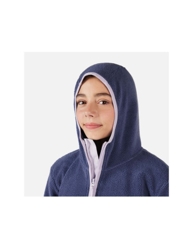 Bluza dziecięca rossignol jr alltrack anorak fleece niebieska