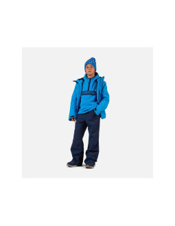 Bluza dziecięca rossignol jr alltrack anorak fleece niebieska 2