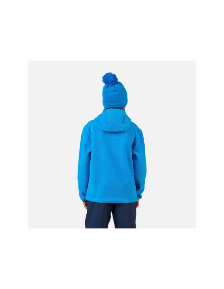 Bluza dziecięca rossignol jr alltrack anorak fleece niebieska