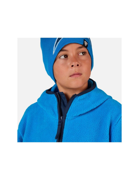 Bluza dziecięca rossignol jr alltrack anorak fleece niebieska