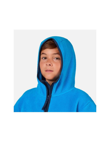 Bluza dziecięca rossignol jr alltrack anorak fleece niebieska