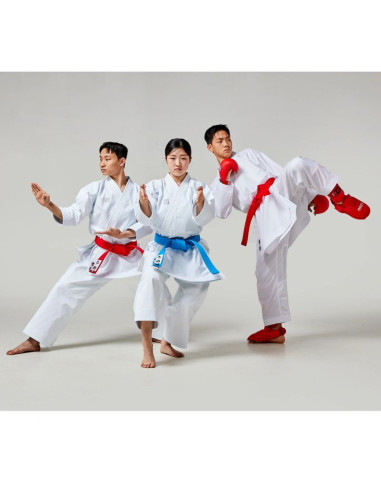 Ochraniacze piszczeli i stóp karate wkf blue | mooto