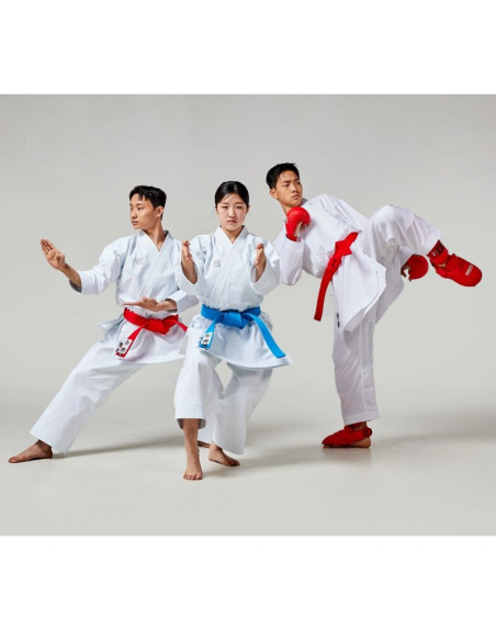 Ochraniacze piszczeli i stóp karate wkf blue | mooto