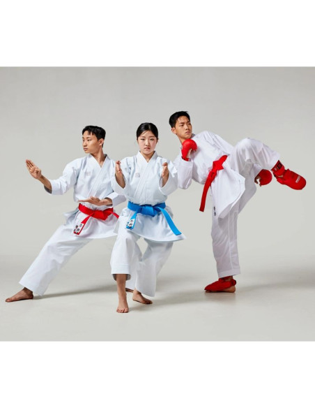 Ochraniacze piszczeli i stóp karate wkf red | mooto