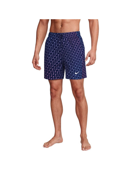 Spodenki kąpielowe nike breaker swoosh link midnig granatowo-różowo-fioletowe nessg577 440